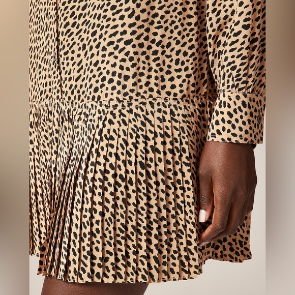 J Crew Amelia shirt-dress in cheetah print NWT - Picture 3 of 13